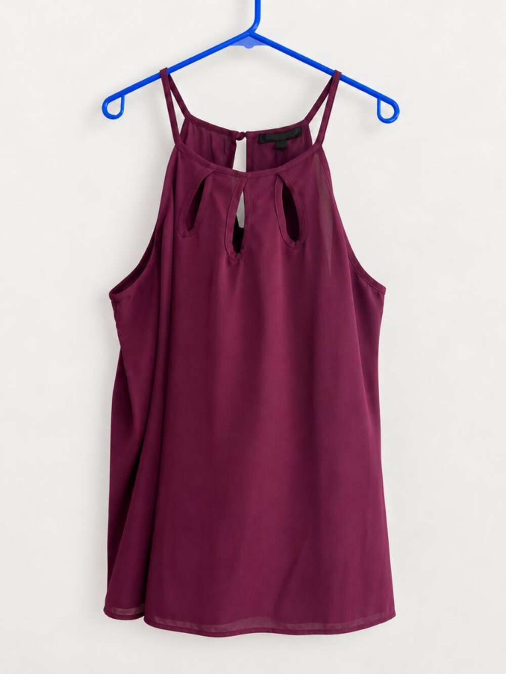 Papermoon Plum Keyhole Sleeveless Blouse M